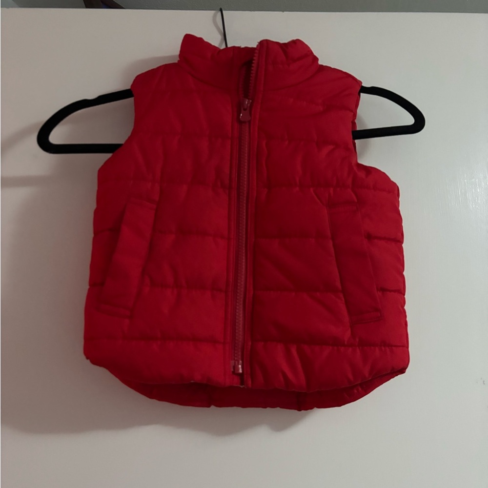 GAP Red and White Toddler Vest